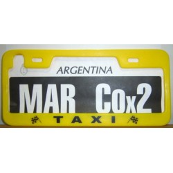 MARCO P/PATENTE AMARILLO TAXI