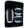 PEDALERA NEGRO/PLATA X JGO