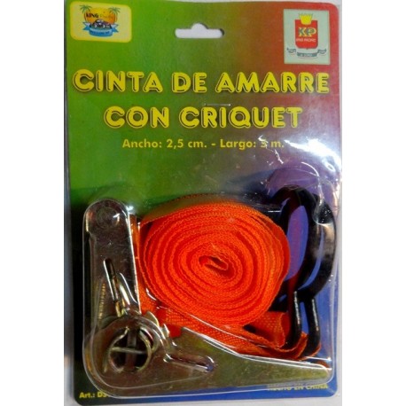 CINTA AMARRE1 X5M C/CRIQUET