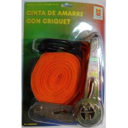 CINTA AMARRE 2X6M C/CRIQUET