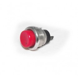 BOTON PULSADOR ROJO/ARO METAL