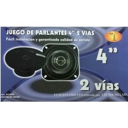 PARLANTE 4"2VIA CONO GRIS X  JGO 