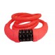 TRABA ANTIRROBO P/BICI C/COMB ROSA FLUOR