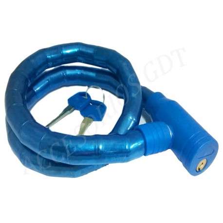 TRABA ANTIRROBO P/MOTO AZUL