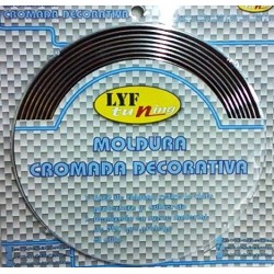 MOLDURA CROMADA 12 X 6000 mm