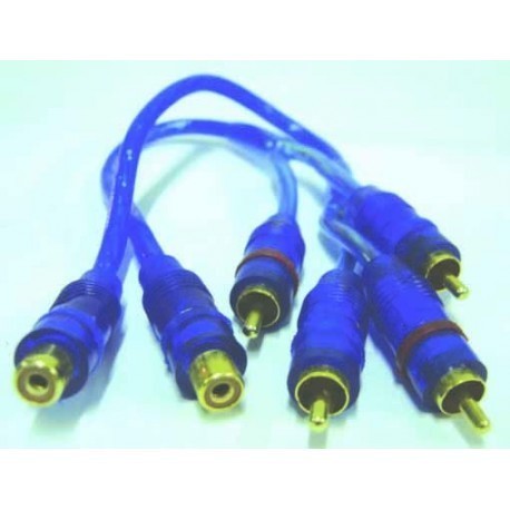 CABLE RCA 30cm 2R TO 1R X JGO.