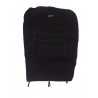 FUNDA TERCIOPELO NEGRO MATE JGO
