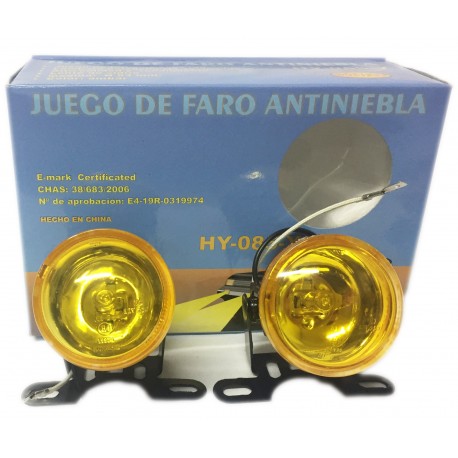 FARO DE YODO 63MM HOMOL AMBAR