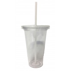 VASO SIMPLE TAPA RECTA TRANSPARENTE