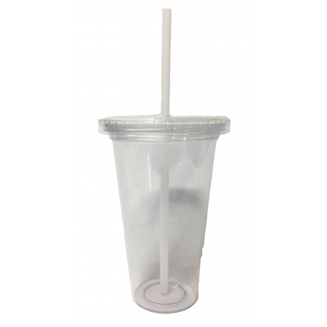 VASO SIMPLE TAPA RECTA TRANSPARENTE