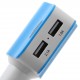 FICHA ENCENDEDOR CELESTE 2 USB+ 1 ENC