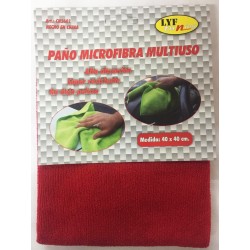 PAÑO MICROFIBRA MULTIUSO  ROJO