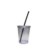 VASO DOBLE CAPA CHICO TRANSPARENTE 