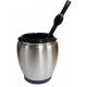 MATE DUAL EXTERIOR ACERO CON BOMBILLA 