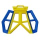 BANCO PLEGABLE ALTO AZUL/AMARILLO