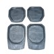 CUBRE ALFOMBRA 4 PIEZAS ANTIDERRAME 