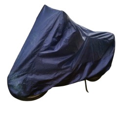 CUBRE MOTO BLUE NYLON MEDIUM