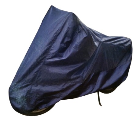CUBRE MOTO BLUE NYLON MEDIUM