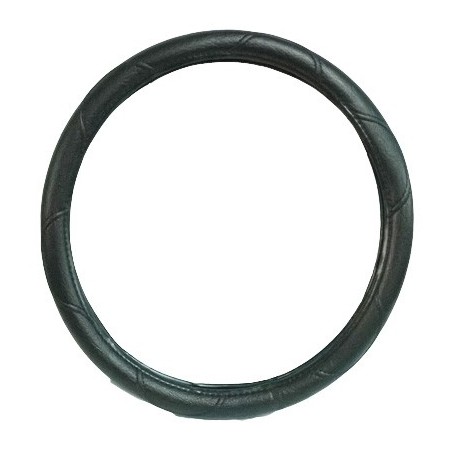 CUBRE VOLANTE CUERO NEGRO 50CM 