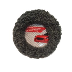 CUBRE VOLANTE PELUCHE ELASTIZADO GRIS 