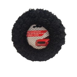 CUBRE VOLANTE PELUCHE ELASTIZADO NEGRO