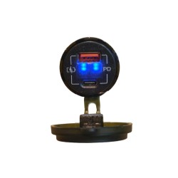 CARGADOR DOBLE 1P USB / 1P C 