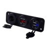 CARGADOR USB+HEMBRA DE ENCENDEDOR +VOLTIMETRO 