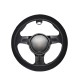 CUBRE VOLANTE DE GOMA TIPO RADIAL NEGRO