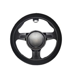 CUBRE VOLANTE DE GOMA TIPO RADIAL NEGRO