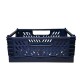 CANASTO PLASTICO PLEGABLE GRANDE AZUL 