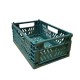 CANASTO PLASTICO PLEGABLE GRANDE VERDE