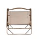 SILLA DE CAMPING PLEGABLE CREMA 