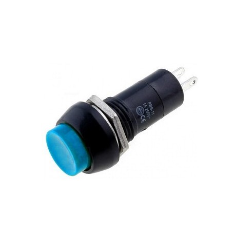 BOTON PULSADOR AZUL CON PUNTO