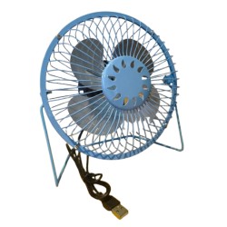 VENTILADOR 6" USB AZUL