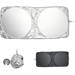 PARASOL DELANTERO DE POLIESTER GRIS 