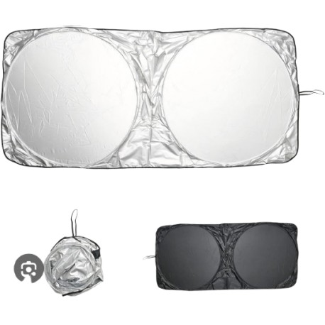 PARASOL DELANTERO DE POLIESTER GRIS 