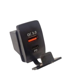 ADAPTADOR DOBLE 1 PUERTO USB 3.0 + 1 PUERTO USBC