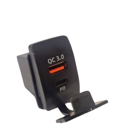 ADAPTADOR DOBLE 1 PUERTO USB 3.0 + 1 PUERTO USBC