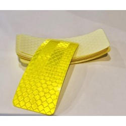 STIKER REFLECTIVOS COLOR AMARILLO X 10 UNIDADESS