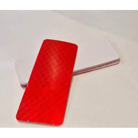STIKER REFLECTIVOS COLOR ROJO X 10 UNIDADESS