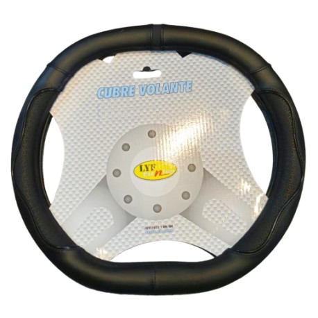 CUBRE VOLANTE DOBLE BASE RECTA DE 36CM NEGRO