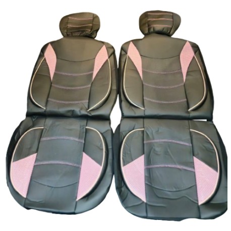FUNDA SIMIL “CUERO” NEGRO+ROSA