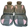 FUNDA SIMIL “CUERO” NEGRO+ROSA