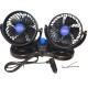 VENTILADOR DOBLE 5" NEGRO 12VOLT 
