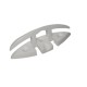 CORNAMUSA PLASTICA PLEGABLE BLANCA X UNIDAD