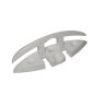 CORNAMUSA PLASTICA PLEGABLE BLANCA X UNIDAD