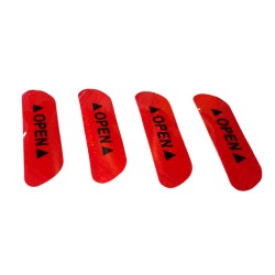 STIKER REFLACTIVO X 4 UNIDADES "OPEN"