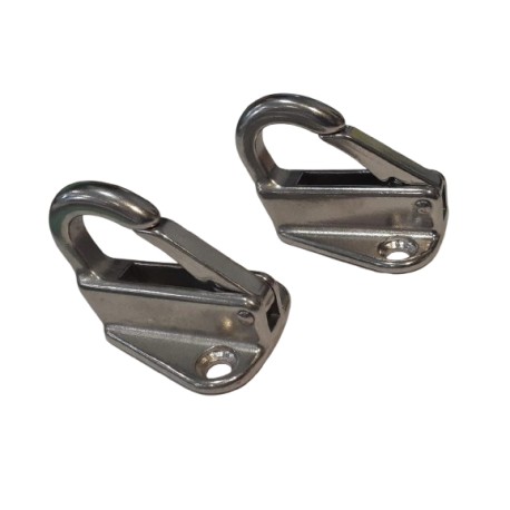 SET DE 2 GANCHOS METALICOS PARA ATORNILLAR 