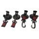 SET DE 4 GANCHOS CON VENTOSA 
