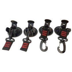 SET DE 4 GANCHOS CON VENTOSA 
